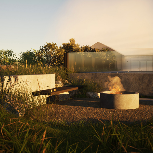Landscape Design 3D Render - Esjay Landscapes + Pools