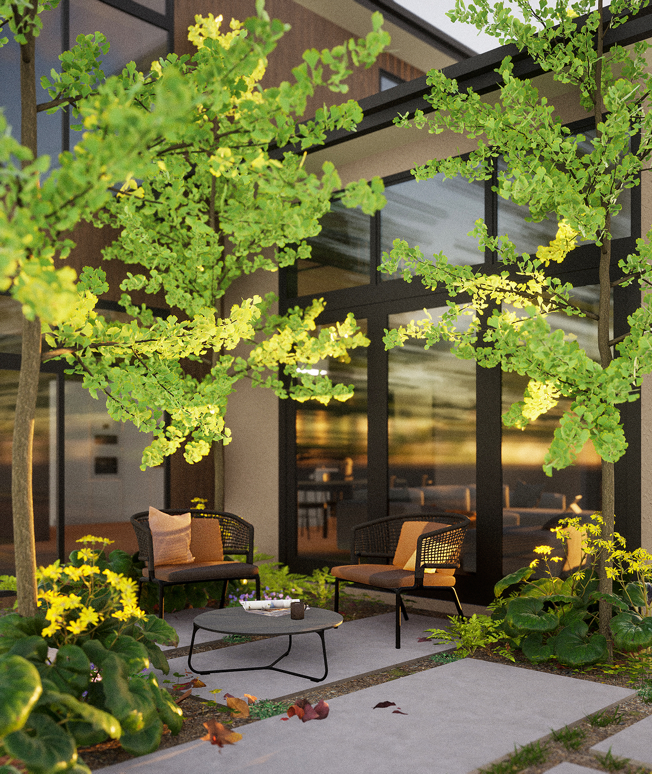Courtyard - Landscape Design Concept by Esjay Landscapes