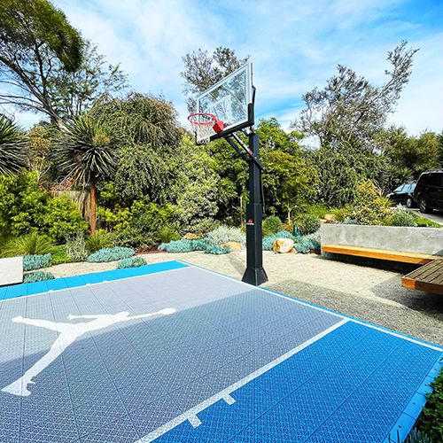 Backyard Basketball Court - Rye Landscape Design by Esjay Landscapes