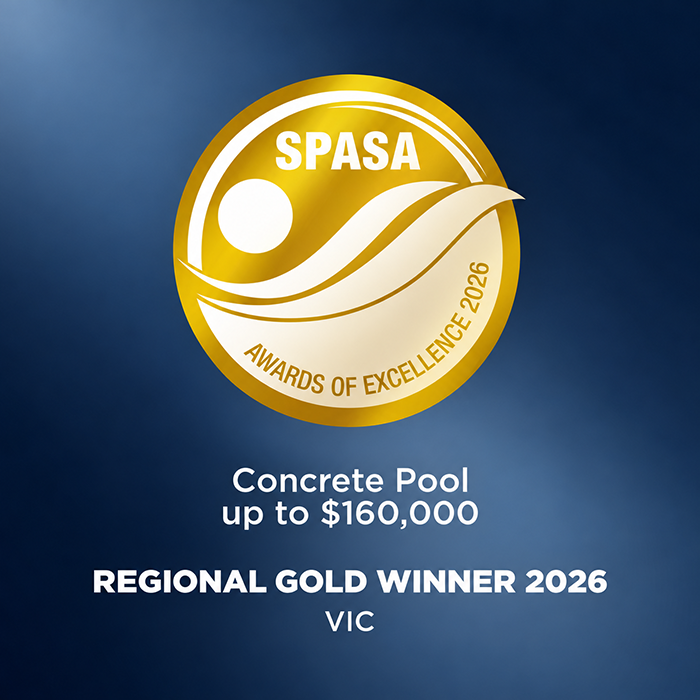 SPASA Gold Winner - Park Orchards Concrete Pool